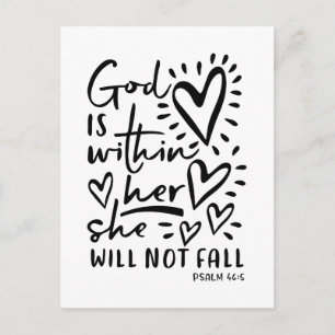 Psalm 46 Bible Verse Postcard