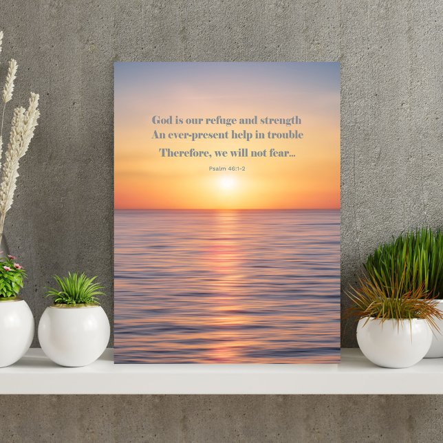 Psalm 46 God is Our Refuge Wall Art Poster (Creator Uploaded)