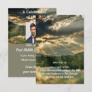 Psalm 48:14 Scripture Celebration of Life Service Invitation