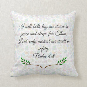 Psalm 4:8 cushion