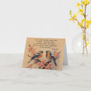Psalm 55:22 Greeting Card