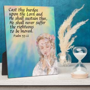 Psalm 55:22 plaque