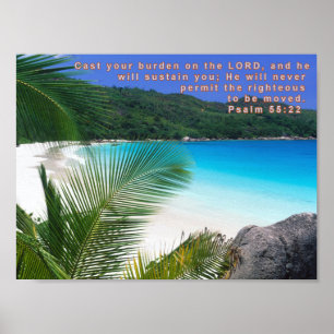 Psalm 55:22 poster