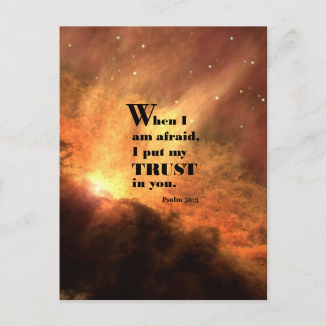 Psalm 56:3 postcard (Front)