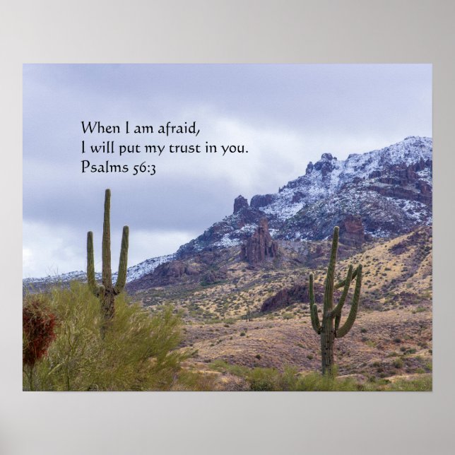 Psalm 56:3 poster (Front)