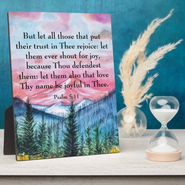 Psalm 5:11    plaque (Side)