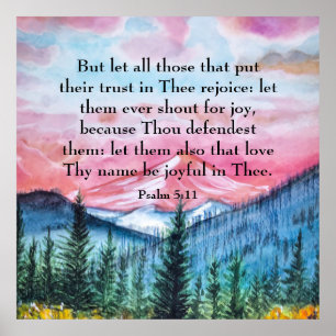 Psalm 5:11  poster