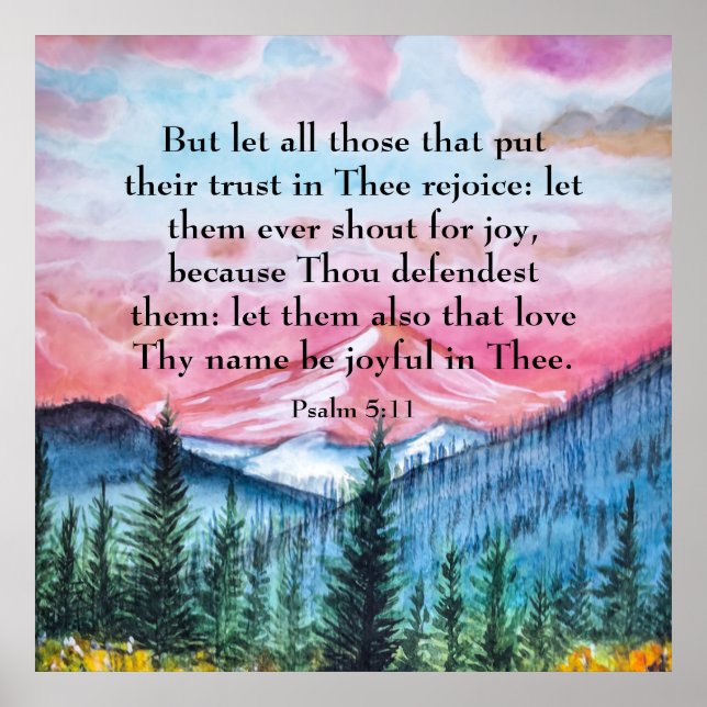 Psalm 5:11  poster (Front)