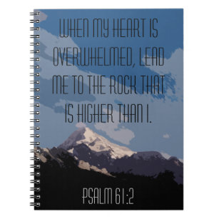 Psalms 61:2When Your Heart Is OverwhelmedPoster InspirationalScripture