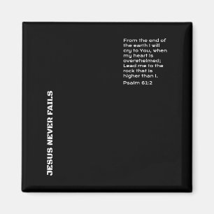 Psalm 61_2 seek god christian  magnet