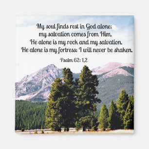 Psalm 62:1,2 magnet