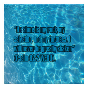 Psalm 62:2 WEBU Poster