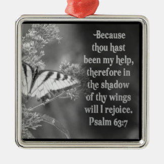 PSALM 63:7 ORNAMENT SCRIPTURE BIBLE -WILL REJOICE
