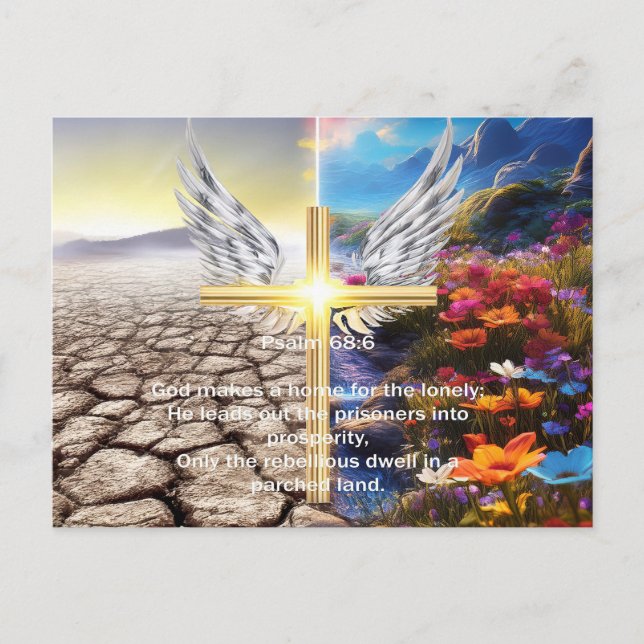 Psalm 68 postcard (Front)