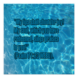 Psalm 71:23 WEBU Poster