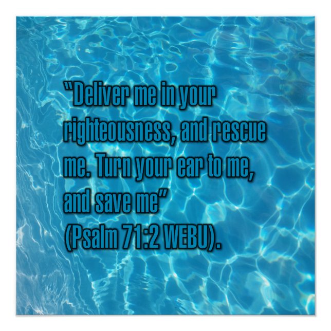 Psalm 71:2 WEBU Poster (Front)