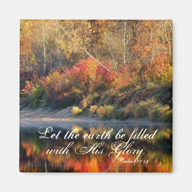 Psalm 72:19 Bible Verse God's Glory Magnet (Front)