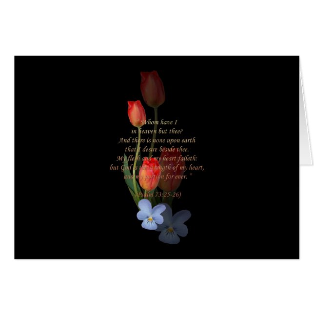 Psalm 73: 25-26 Tulips (Front Horizontal)