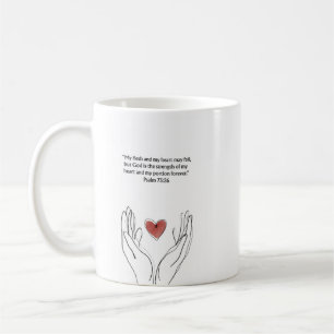 Psalm 73:26 Christian Mug   Encouragement Gift