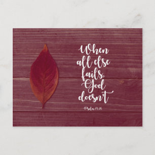 Psalm 73:26 - When all else fails Postcard