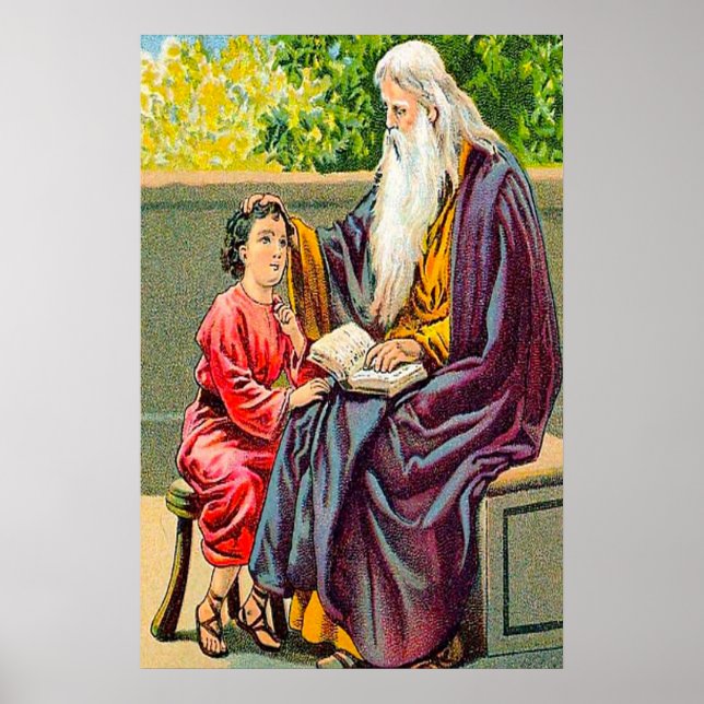 Psalm 78:1-7 Teaching Children God's Ways poster (Front)