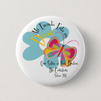 Psalm 7:10 6 cm round badge