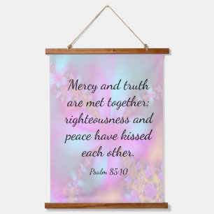 Psalm 85:10 hanging tapestry