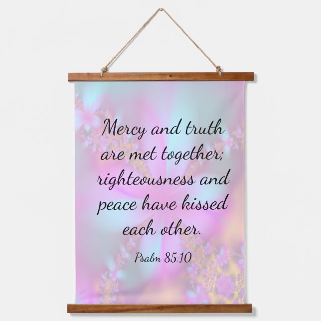 Psalm 85:10 hanging tapestry (Front)