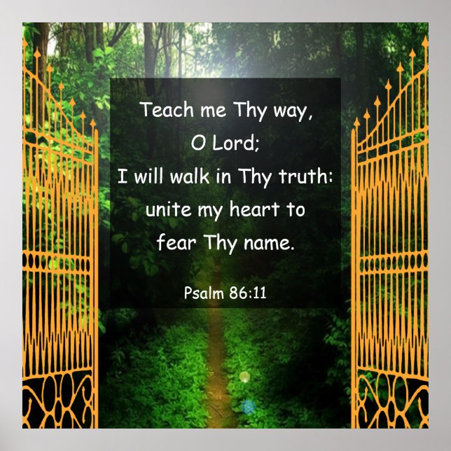 Psalm 86:11  poster (Front)