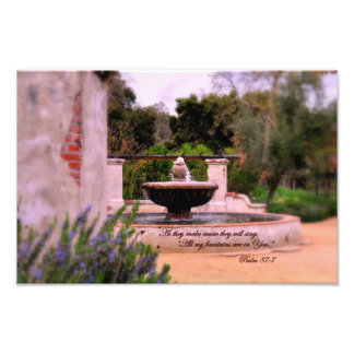 Psalm 87:7  As they make music they will sing Photo Print