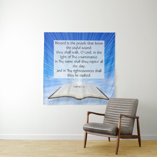 Psalm 89:15-16  tapestry (In Situ)