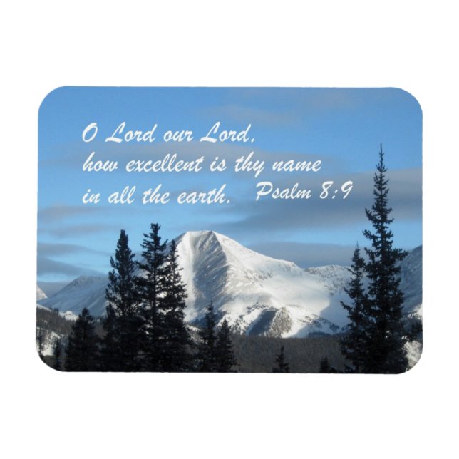 Psalm 8:9 magnet (Horizontal)