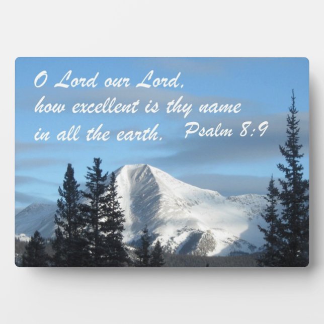Psalm 8:9 plaque (Front)