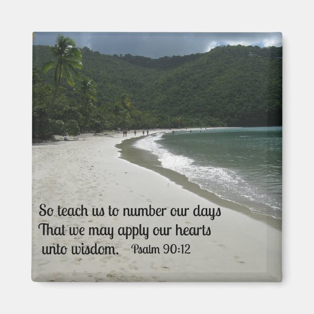 Psalm 90:12 magnet (Front)