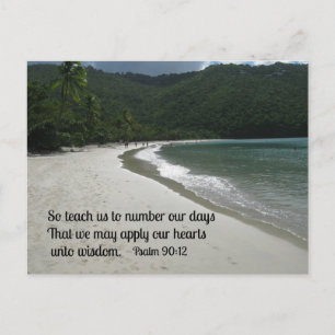 Psalm 90:12 postcard