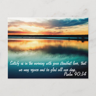 Psalm 90:14 postcard
