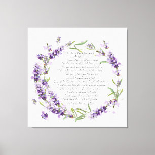 Psalm 91: 11-16 canvas print