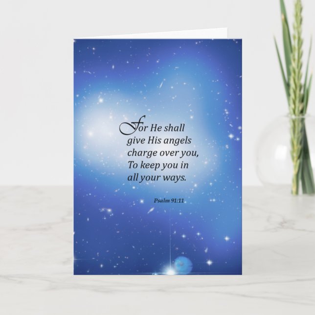 Psalm 91:11 card (Front)