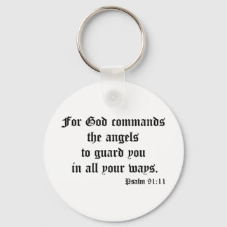 Psalm 91:11 key ring