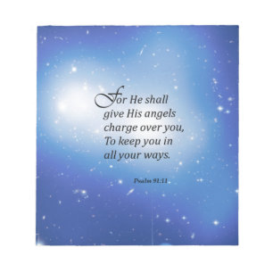 Psalm 91:11 notepad