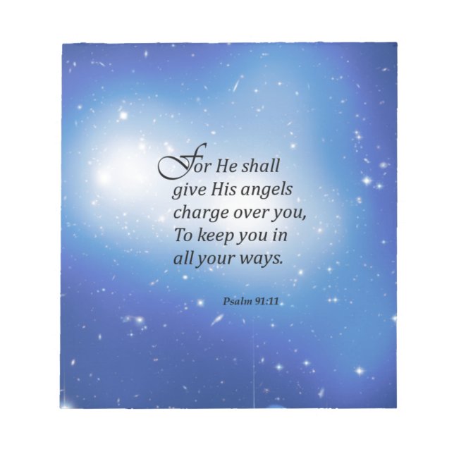 Psalm 91:11 notepad (Front)