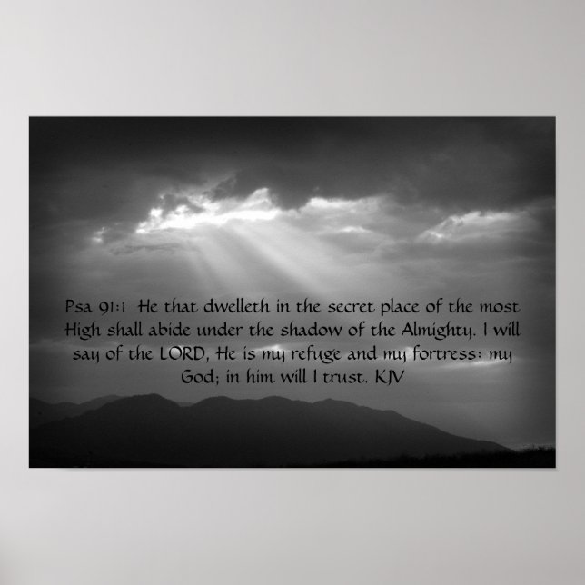 Psalm 91: 1,2 poster (Front)