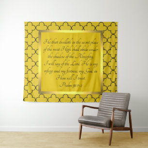 Psalm 91:1-2  tapestry
