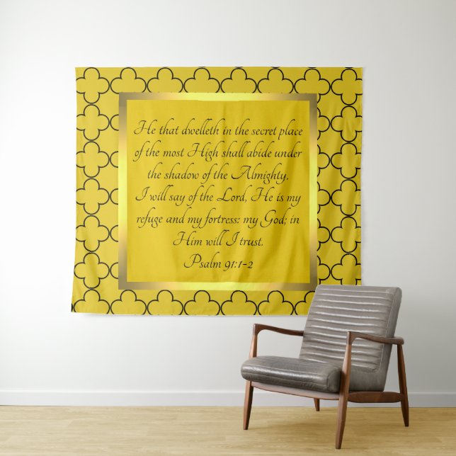 Psalm 91:1-2  tapestry (In Situ (Horizontal))