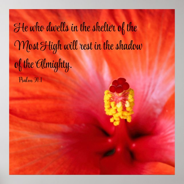Psalm 91:1 Poster (Front)