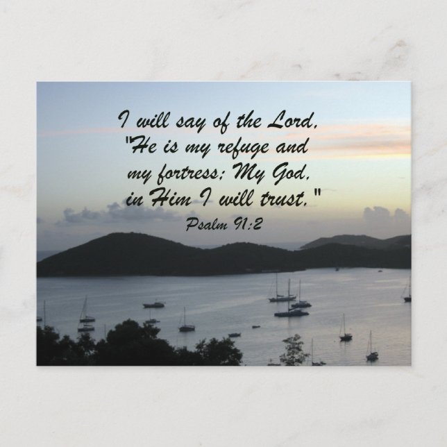 Psalm 91:2 postcard (Front)