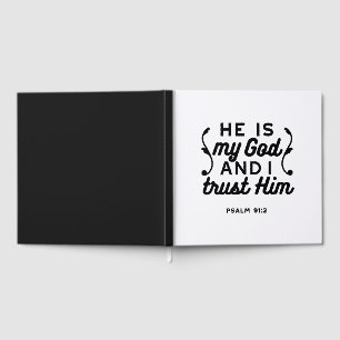 Psalm 91:2 – Trust in God Christian Bible Verse Guest Book