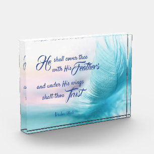 Psalm 91:4 King James Photo Block