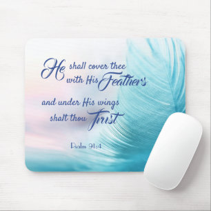 Psalm 91:4 Postcard - Kings James Version Mouse Pad