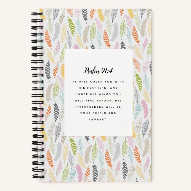 Psalm 91:4 Scripture Notebook (Front)